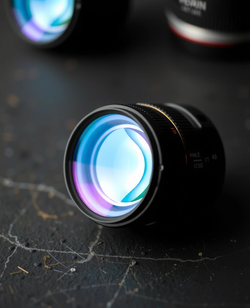 Precision optics representing data clarity